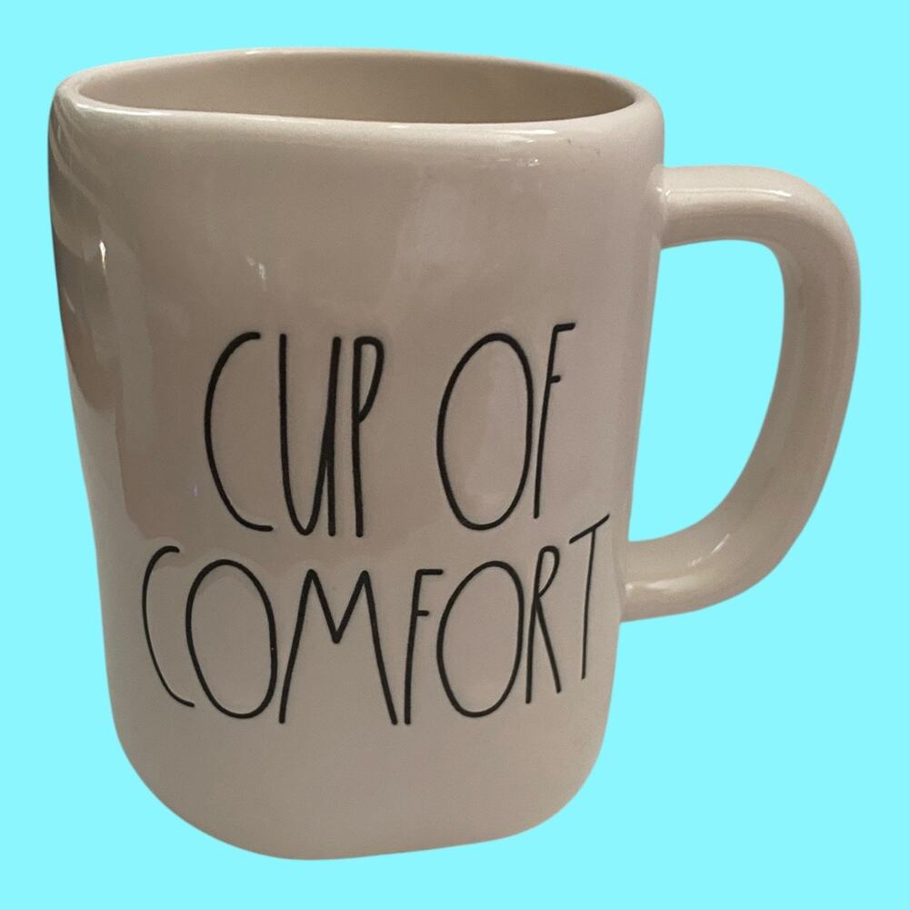 Rae Dunn Mug CUP OF COMFORT in Black Letters Artisan Collection by Magenta